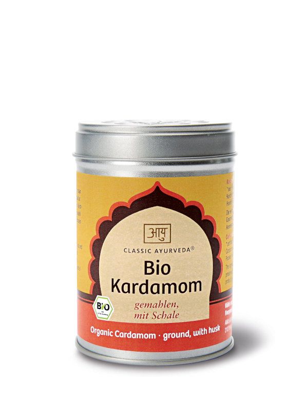 Cardamom (ground, with husk), organic