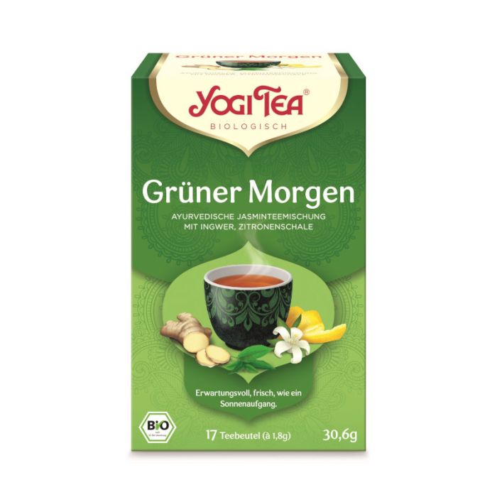 Grüner Morgen Tee, bio main product photo