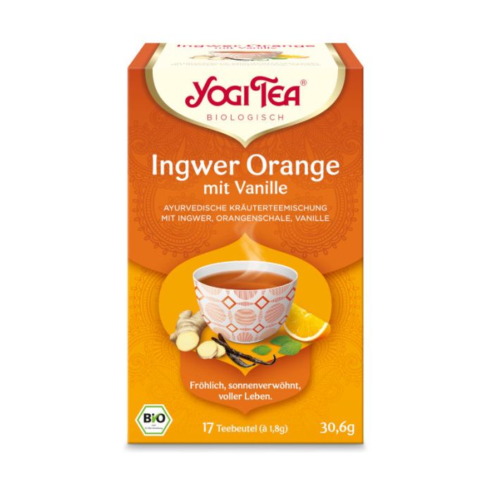 Ingwer Orange mit Vanille, bio main product photo