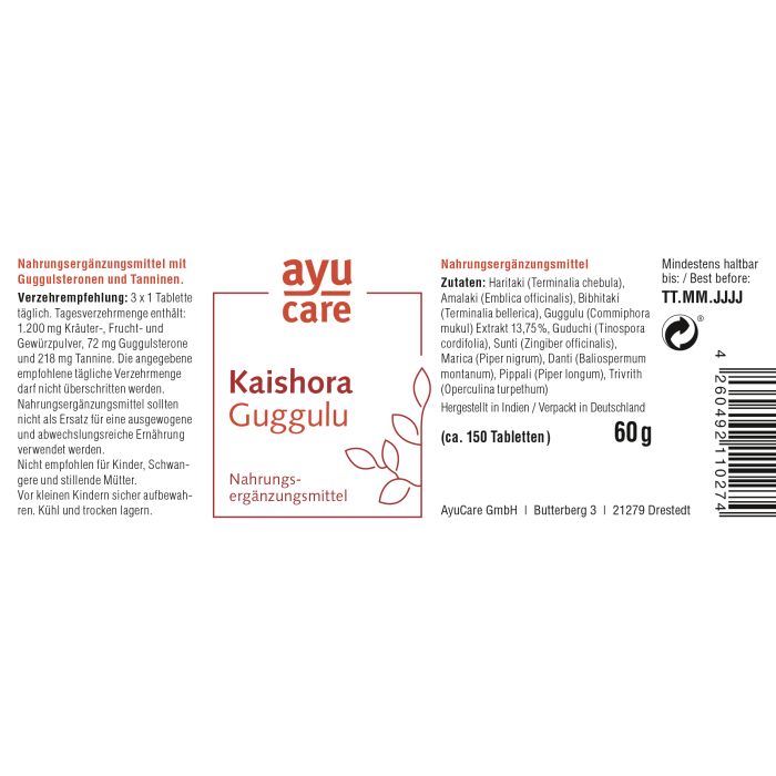 Kaishora Guggulu (tablets)