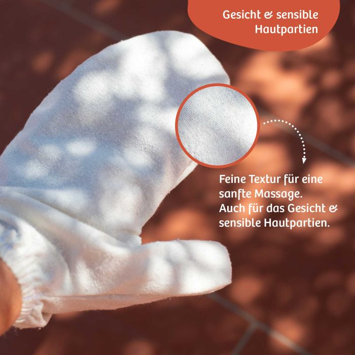 Garshan Massagehandschuhe small/medium | Amla Natur