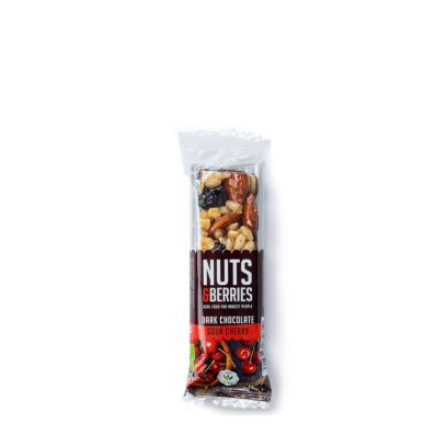 NUTS & BERRIES Dark Chocolate Sour Cherry, bio